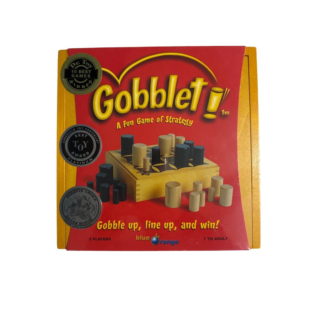 Gobblet! A Fun Game of Strategy | Tic Tac Toe Game, Wooden Box | NEW SEALED